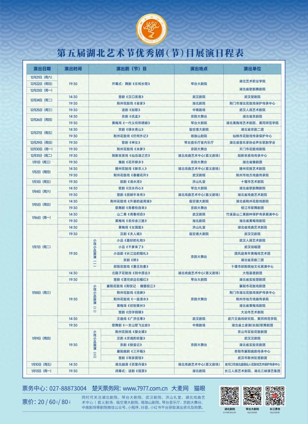 荆楚艺苑百花盛开 第五届湖北艺术节将于12月22日开幕