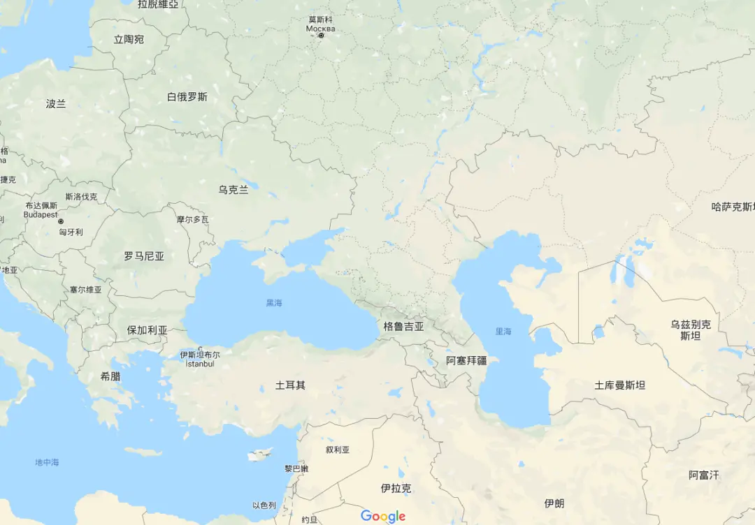 △格鲁吉亚被俄罗斯和土耳其夹在中间。(图/google地图)