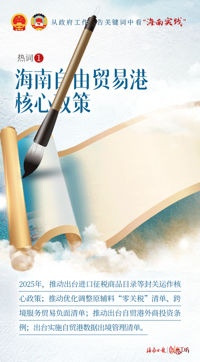 动海报｜从政府工作报告关键词中看“海南实践”