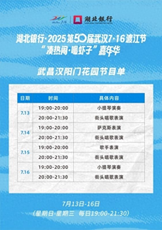 渡江嘉年华来了，去江滩看江景、喝啤酒、嘬虾子