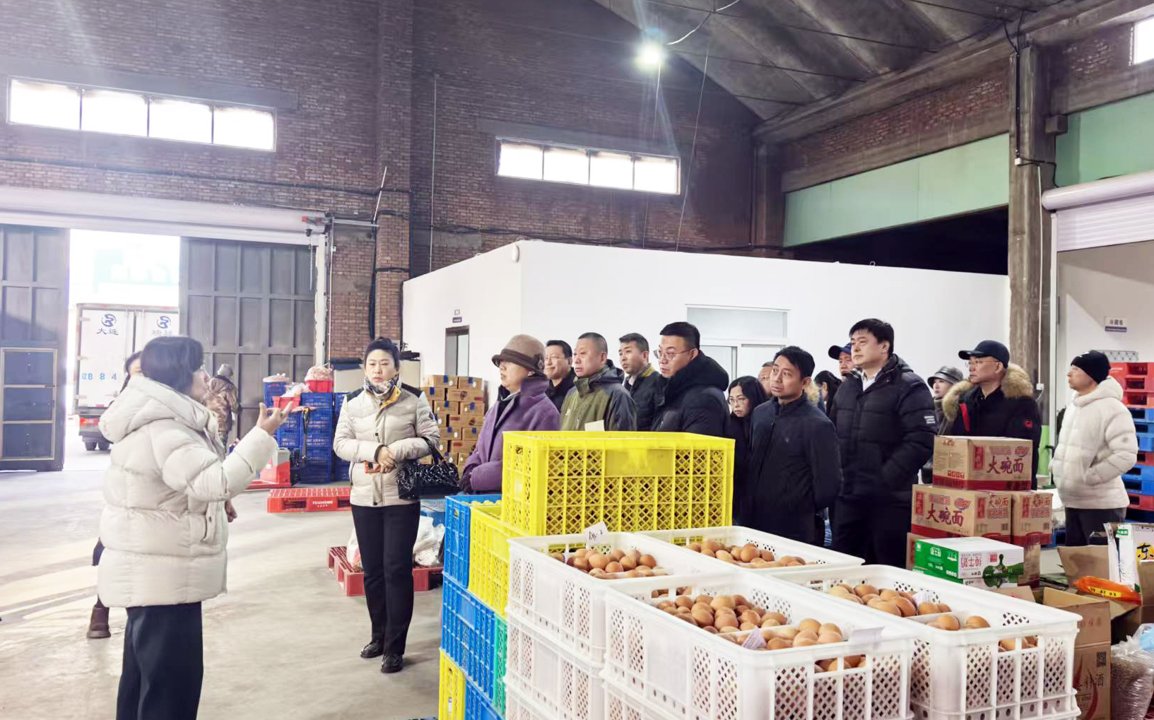 大连市北方农副产品市场协会企业家走访大连优得利商贸