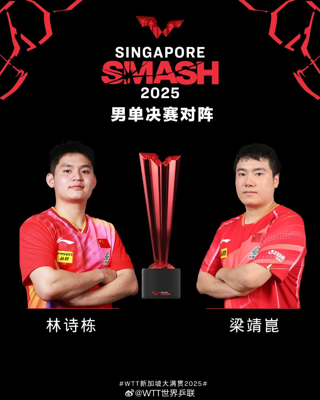 “三冠王”！海南籍球手林诗栋男单登顶🥇