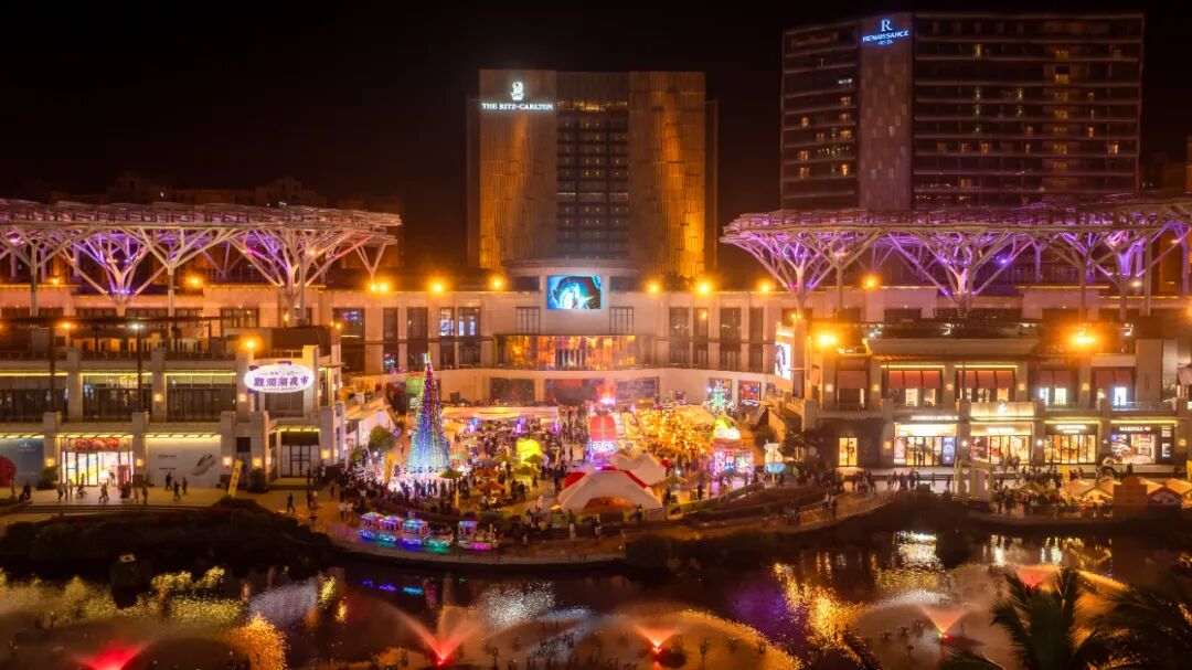 海口夜经济再添新地标 观澜湖美食自助夜市璀璨开街