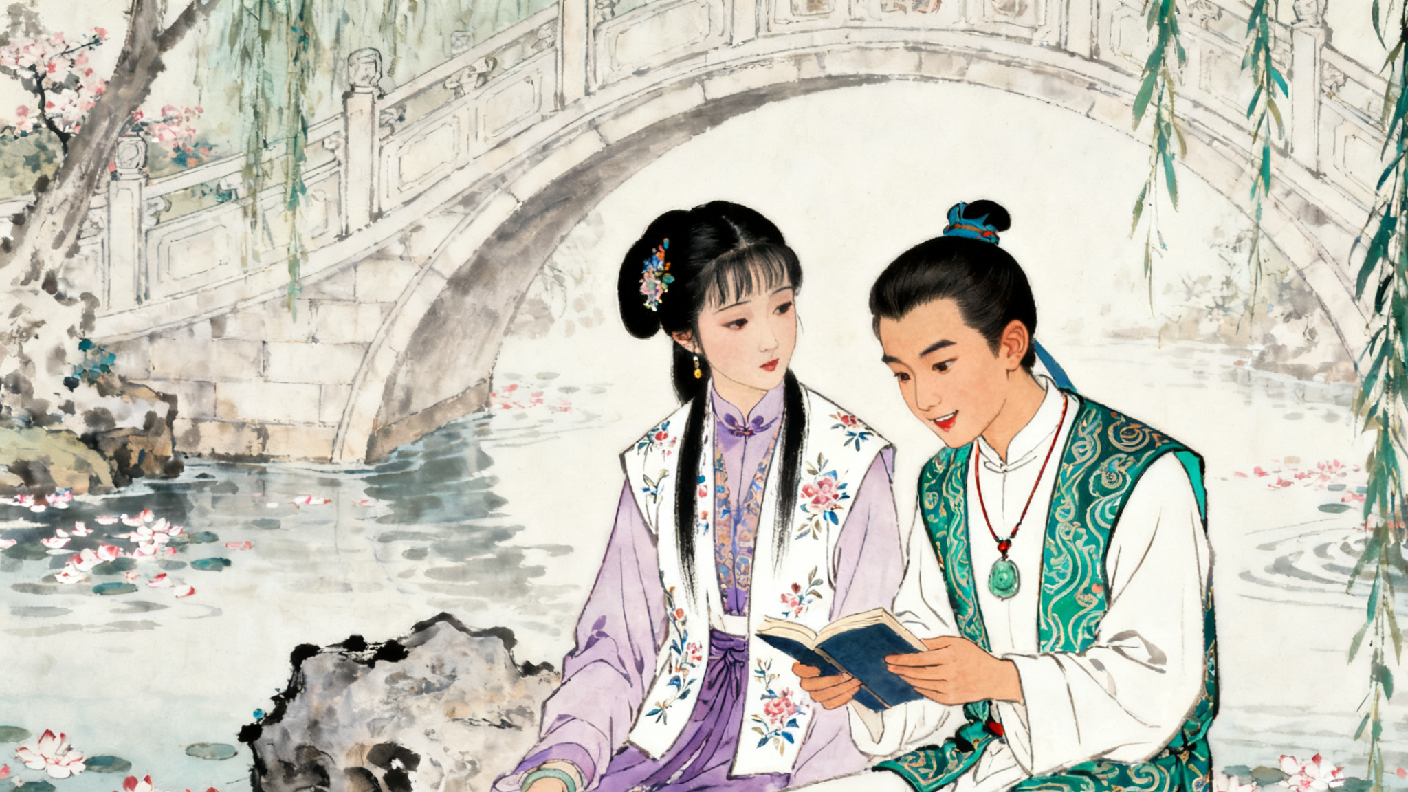 《红楼梦》 32 回：《西厢记》妙词通戏语，《牡丹亭》艳曲警芳心