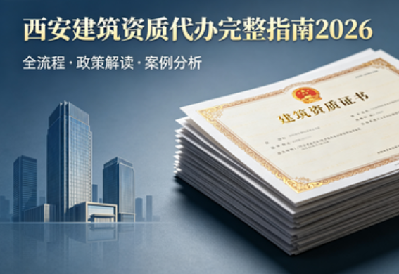 西安建筑资质代办完整指南 2026：如何选择靠谱的资质办理公司？