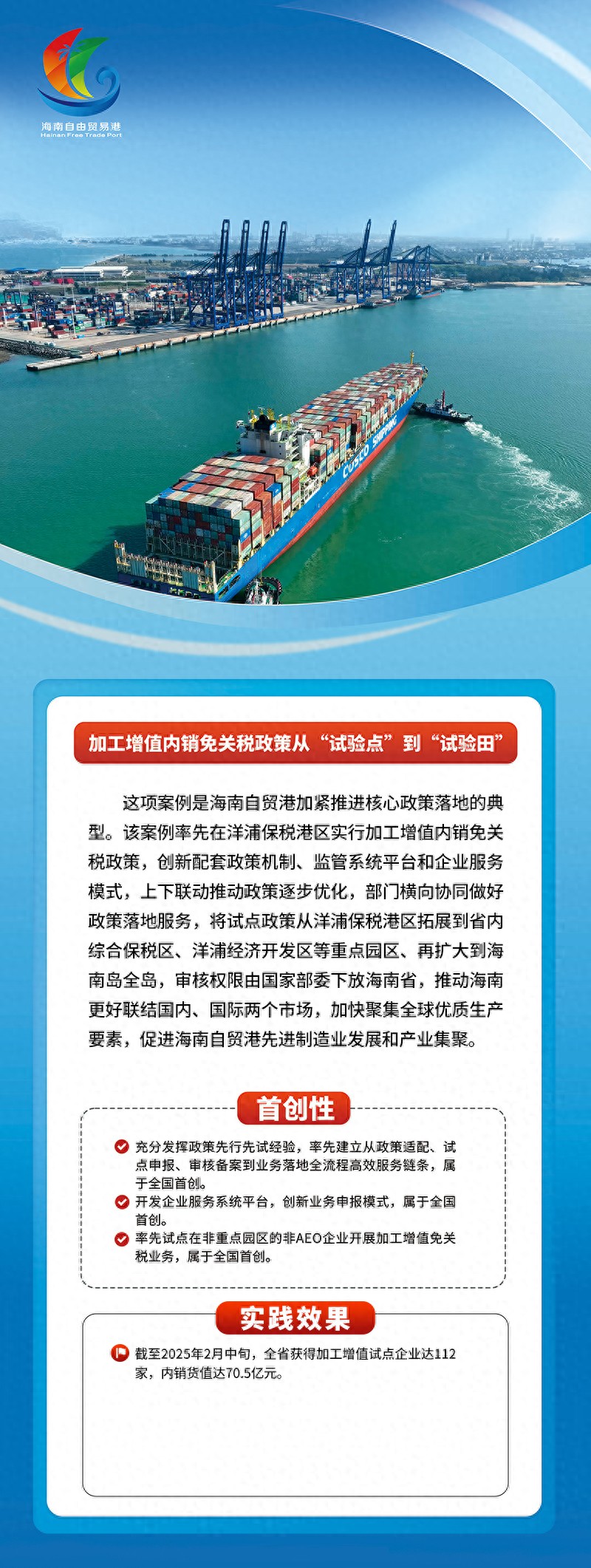 图解海南自由贸易港第十九批制度集成创新案例