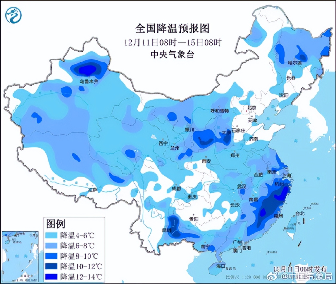 冷冷冷！海南最低13℃！接下来天气……