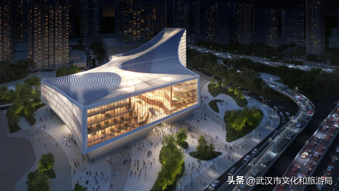 武汉图书馆新馆外立面年底完成亮装