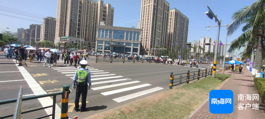 入场通道+1！消博会行人过街有调整！海口交警提醒→