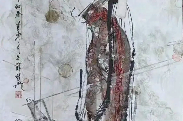 薛林兴《贵妃醉酒》：新仕女画派的巅峰之作