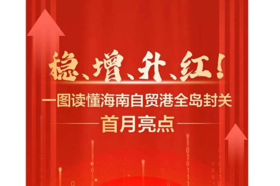 一图读懂海南自贸港全岛封关首月亮点